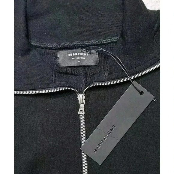 NWT REPRESENT Full Zip Sweatshirt Jacket Mens Size Large Flawed - Picture 3 of 10